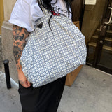 Prada Y2K Blue Multi Nylon Shoulder Tote