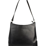 Burberry Black Leather Hobo Shoulder Bag