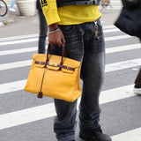 Hermes Birkin 35 Cushvel Havana x Jaune