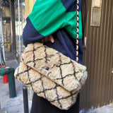 Chanel Matelasse Fur Coco Mark Chain Flap Bag '01