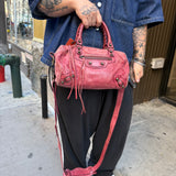 Balenciaga Mini Classic Leather City Bag Red