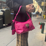 Loewe Fucshia Padlock Shoulder Pochette