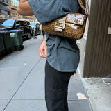 Fendi FF PVC Coated Canvas Baguette