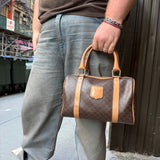 Celine Macadam Vintage Mini Boston Handbag