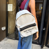 Saint Laurent Mini Canvas Rive Gauche City Backpack