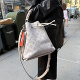Louis Vuitton Leather Muria Bucket Bag