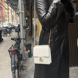 Chanel Small Chic Pearls White Flap Bag 2019