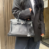 Hermes Birkin 30 Black Togo Leather Handbag 2002
