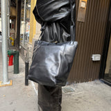 Balenciaga Black Leather Kendall Bucket Bag