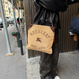 Burberry Blue Label Corduroy Leather Crossbody