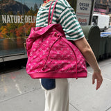 Louis Vuitton Monogram Denim Noefull MM Tote Pink