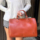 Louis Vuitton Brown Epi Speedy 30