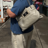 Chanel Grey Reissue Quilted Tote Bag 2013
