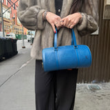 Louis Vuitton Blue Epi Soufflot Handbag