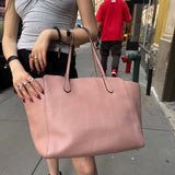 Gucci Pebbled Leather Blush Swing Tote