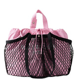 Balenciaga Pink/Black 24/7 Layered Mesh Tote Bag