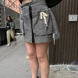 Louis Vuitton Striped Pleated A-Line Skirt