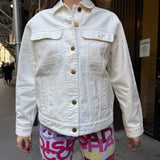 Coach White Denim Jacket