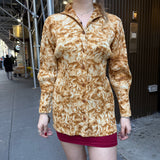 Issey Miyake Pleats Please Patterned Button Up Long Sleeve