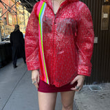 Fendi PVC Multicolor Zip-Up Jacket