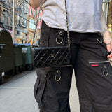 Chanel Black Patent Leather Wallet on Chain 2014