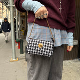 Versace Black/White Tweed Pochette