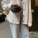 Fendi Fendigraphy Nano Black Leather Bag