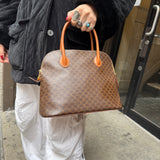 Celine Vintage Macadam Canvas Top Handle Bag
