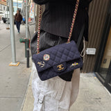 Chanel Quilted Navy Paris Hamburg Collection 2018