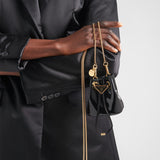 Prada Black Patent Leather Mini Chain Pouch
