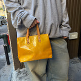Louis Vuitton Monogram Vernis Reade PM Yellow