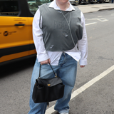 Balenciaga Medium Rodeo Leather 2Way Handbag Black