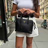 Prada Black Saffiano Leather Galleria Tote