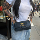 Chanel Matellase Flap Bag Navy