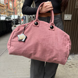 See By Chloé Purple Canvas Weekender Bag