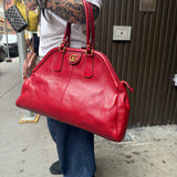 Gucci Re(Belle) Red Leather Top Handle Bag