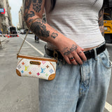 Louis Vuitton White Murakami Milla Pochette MM