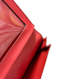 Hermes Red Leather Saumur Diane Boxcalf Cardholder