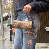 Fendi FF Canva Mini Papillon Pochette