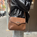Celine Vintage Brown Leather Crossbody