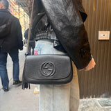 Gucci GG Soho Black Leather Chain Bag
