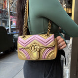 Gucci GG Metallic Marmont S Flap Bag