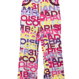 Chanel 00A Multicolor Logo Denim Pants