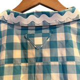 Prada Blue Gingham Button Down Shirt