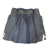 Louis Vuitton Striped Pleated A-Line Skirt