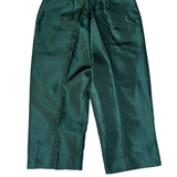 Prada Green Satin Long Line Shorts