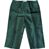 Prada Green Satin Long Line Shorts