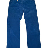 Louis Vuitton Blue Corduroy Pants