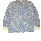Givenchy Vintage Blue Polka Dot Collared Shirt