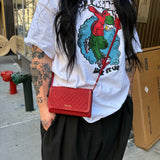 Prada Red Tessuto Quilted Mini Crossbody